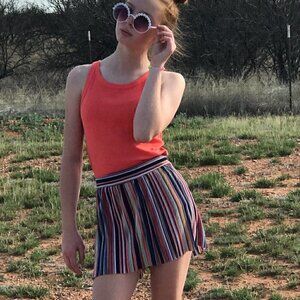 Windsor Pleated Striped Shorts